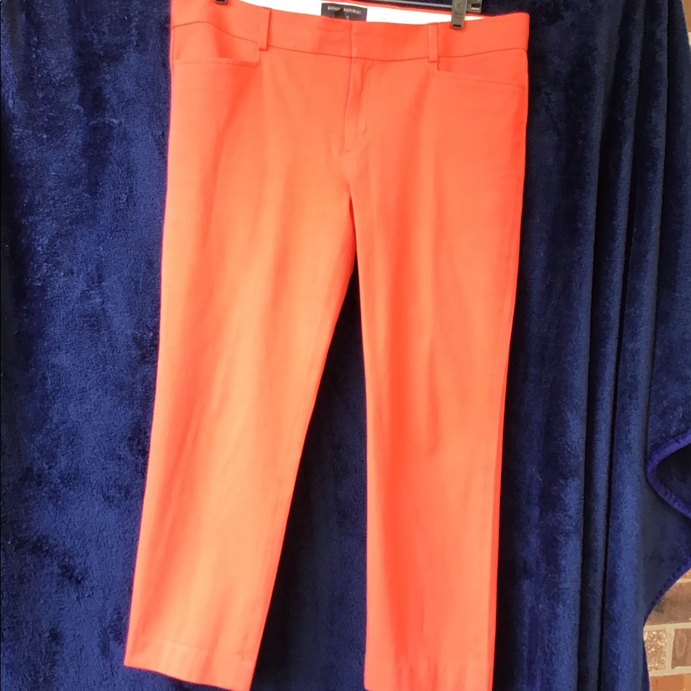 Banana Republic Orange crop pants. Size 12